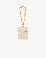 CASSANDRE MATELASSÉ CARRÉ mini cube in lambskin