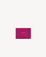 SAINT LAURENT PARIS card case in shiny leather