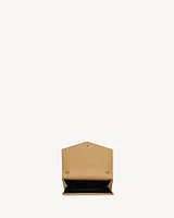 UPTOWN chain wallet in micro raffia