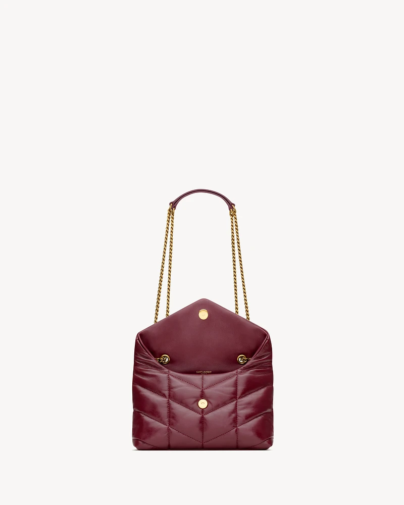 Toy Puffer in shiny leather