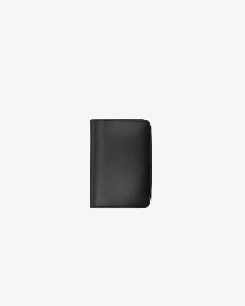 VOLTAIRE passport case in BOX SAINT LAURENT