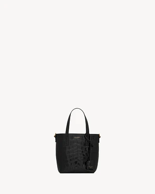 Mini toy   shopping Saint Laurent IN CROCODILE-EMBOSSED LEATHER