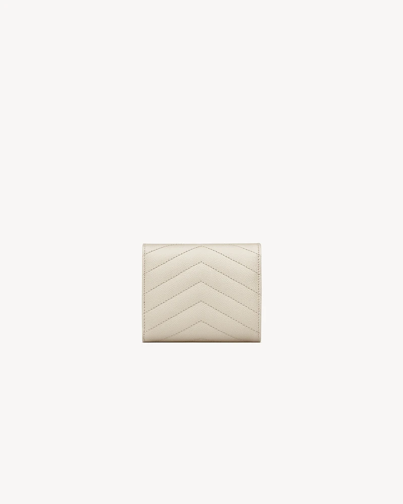 CASSANDRE MATELASSÉ MULTI-FOLDED WALLET IN GRAIN DE POUDRE LEATHER