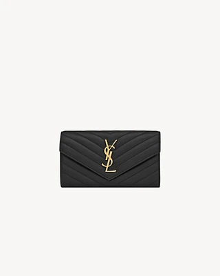 CASSANDRE MATELASSÉ large flap wallet in lambskin