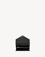 CLASSIC CASSANDRE CHAIN WALLET IN GRAIN DE POUDRE LEATHER