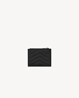 CASSANDRE MATELASSÉ bi-fold wallet in grain de poudre leather