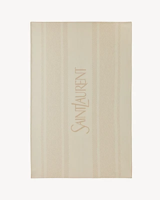 SAINT LAURENT THROW BLANKET IN JACQUARD