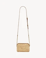 GABY zipped pouch in raffia