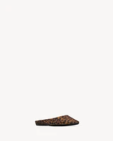 LIDO slip-ons leopard grosgrain