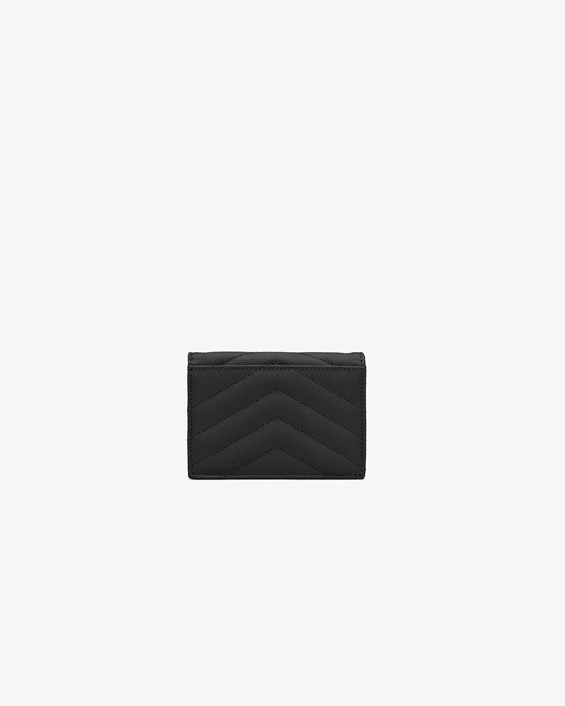 CASSANDRE MATELASSÉ business card case in grain de poudre leather