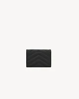 CASSANDRE MATELASSÉ business card case in grain de poudre leather