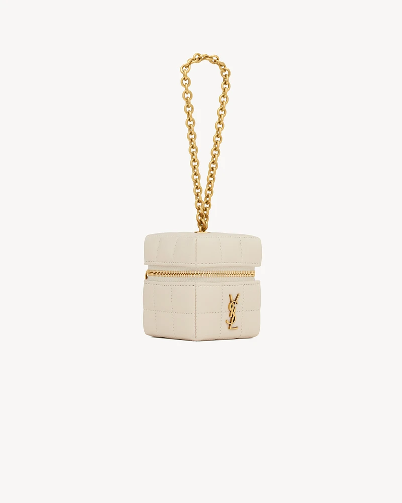 CASSANDRE MATELASSÉ CARRÉ mini cube in lambskin