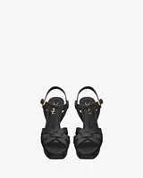 TRIBUTE platform sandals smooth leather