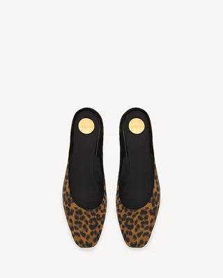 LIDO slip-ons leopard grosgrain