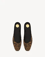 LIDO slip-ons leopard grosgrain