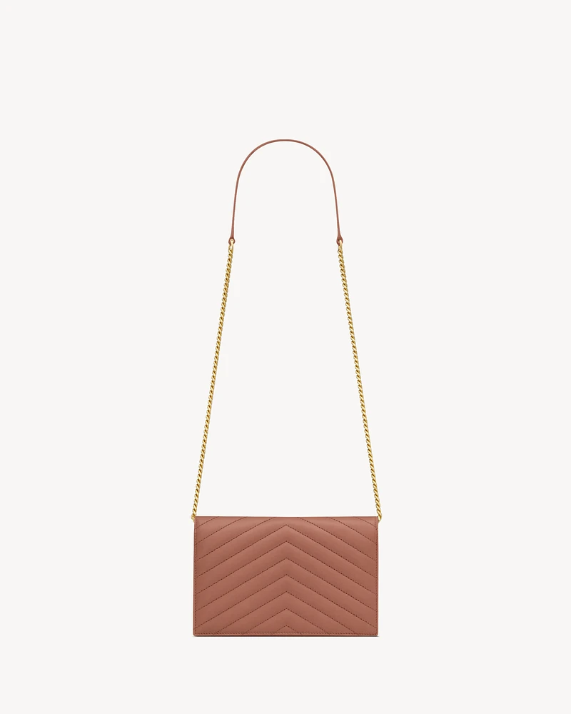 CASSANDRE ENVELOPE CHAIN WALLET IN LAMBSKIN