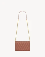 CASSANDRE ENVELOPE CHAIN WALLET IN LAMBSKIN