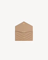CASSANDRE FRAGMENTS FLAP CARD CASE IN LAMBSKIN