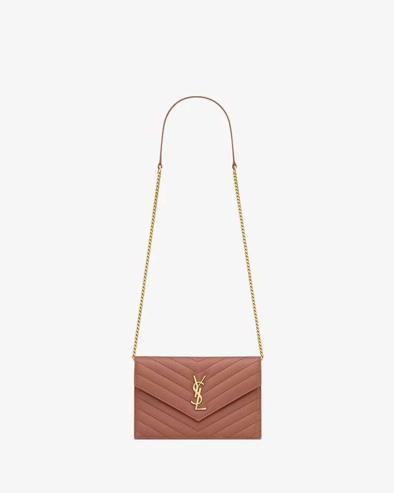 CASSANDRE ENVELOPE CHAIN WALLET IN LAMBSKIN