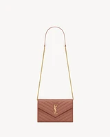 CASSANDRE ENVELOPE CHAIN WALLET IN LAMBSKIN