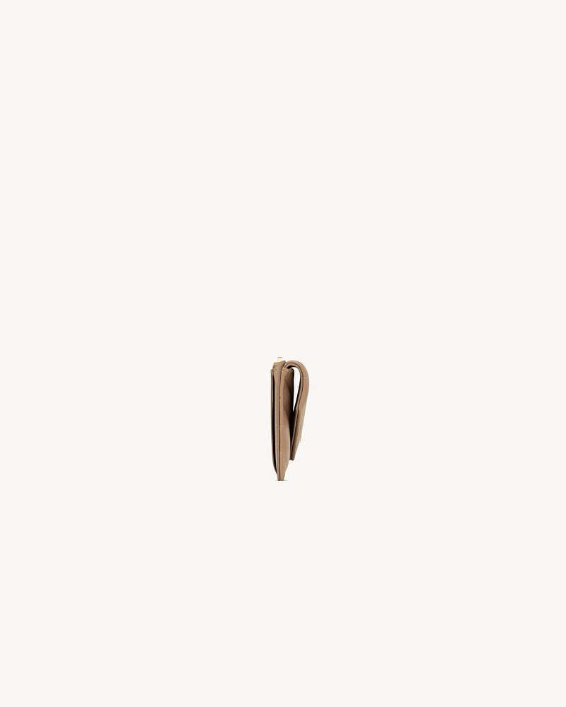 CASSANDRE FRAGMENTS FLAP CARD CASE IN LAMBSKIN
