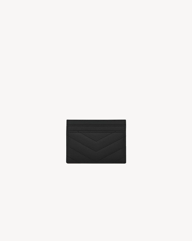 CASSANDRE MATELASSÉ card case in grain de poudre leather