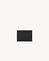 CASSANDRE MATELASSÉ card case in grain de poudre leather