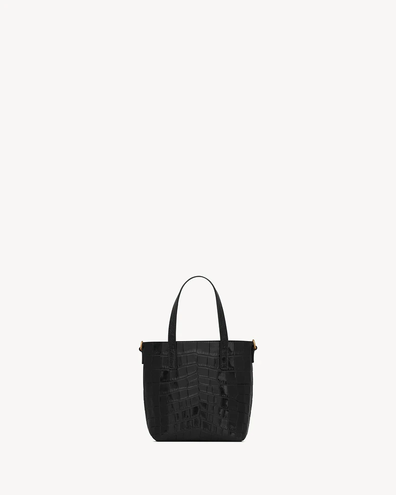 Mini toy   shopping Saint Laurent IN CROCODILE-EMBOSSED LEATHER