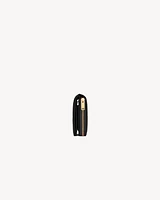 CASSANDRE MATELASSÉ compact zip around wallet in grain de poudre leather