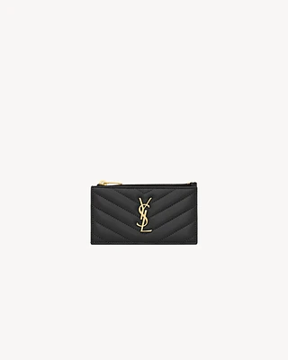 CASSANDRE MATELASSÉ FRAGMENTS CARD CASE IN LAMBSKIN