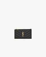 CASSANDRE MATELASSÉ FRAGMENTS CARD CASE IN LAMBSKIN