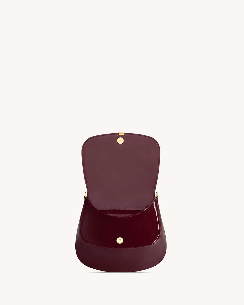 Mini VOLTAIRE TOP HANDLE bag in patent leather