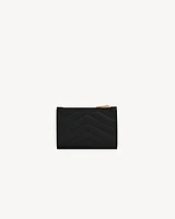 CASSANDRE MATELASSÉ Fragments bi-fold wallet in grain de poudre leather