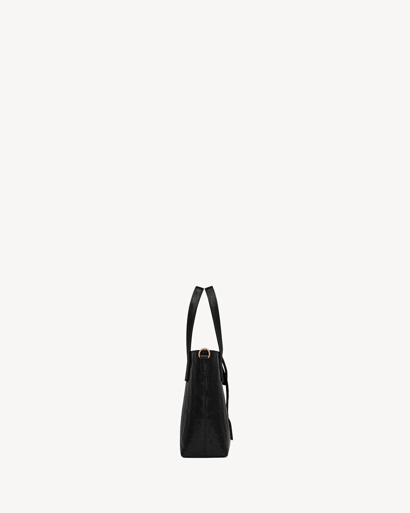 Mini toy   shopping Saint Laurent IN CROCODILE-EMBOSSED LEATHER