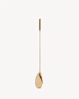 CASSANDRE chain pouch in raffia