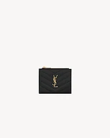 CASSANDRE MATELASSÉ bi-fold wallet in grain de poudre leather
