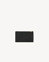 CASSANDRE MATELASSÉ FRAGMENTS FLAP CARD CASE IN LAMBSKIN