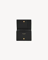 CASSANDRE MATELASSÉ business card case in grain de poudre leather