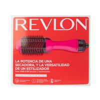 Cepillo Revlon One-Step Voluminizador y Secador Rosa
