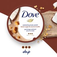 Exfoliante corporal Dove  Polish Brown Sugar and Coco Butter 298 gr