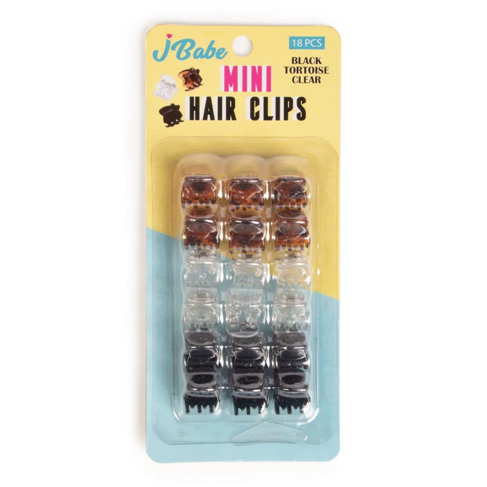 Pinzas Mini para el cabello 18pc