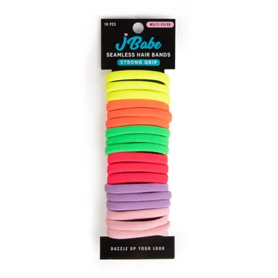 Ligas para el cabello neon 18pc