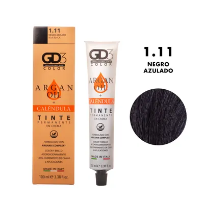 Tinte Permanente en Crema GD3 Argan  Oil + Caléndula