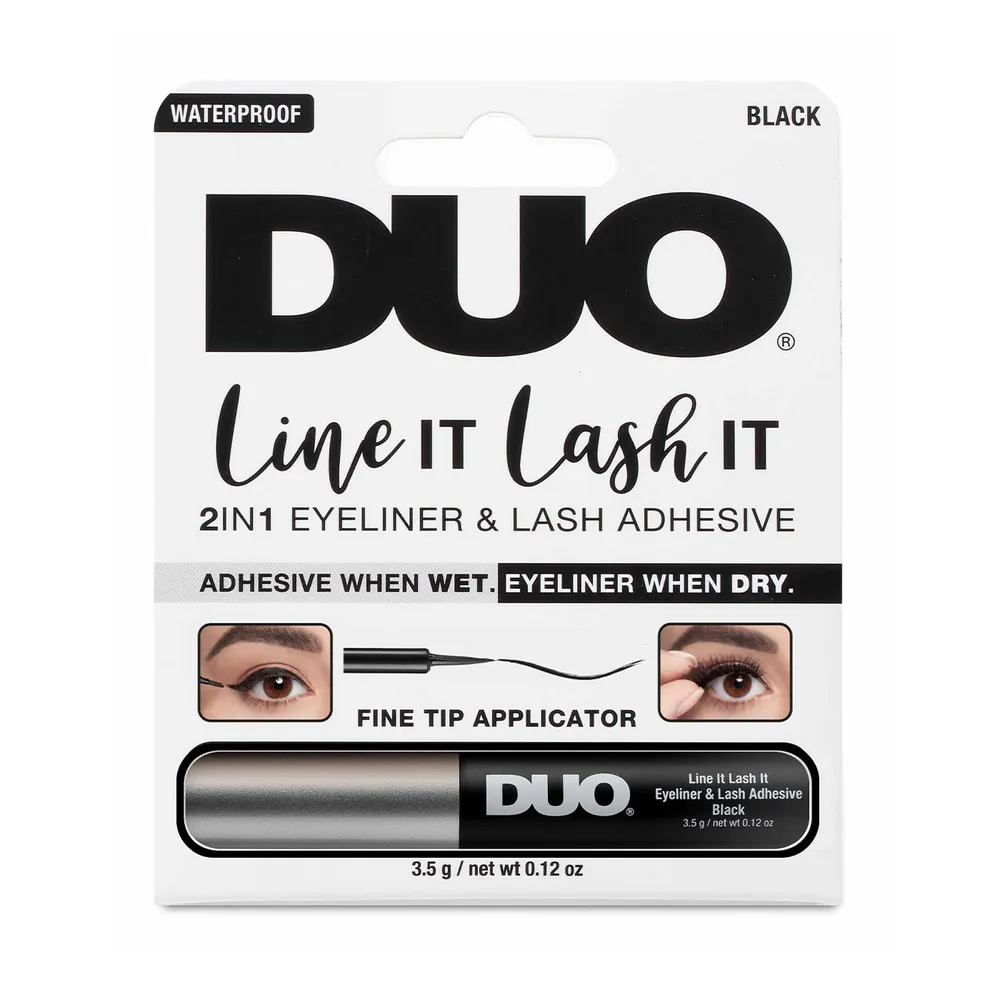 Delineador liquido y adhesivo para Pestañas DUO negro 3.5g