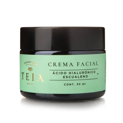 Crema facial con escualeno y acido hialuronico 30ml