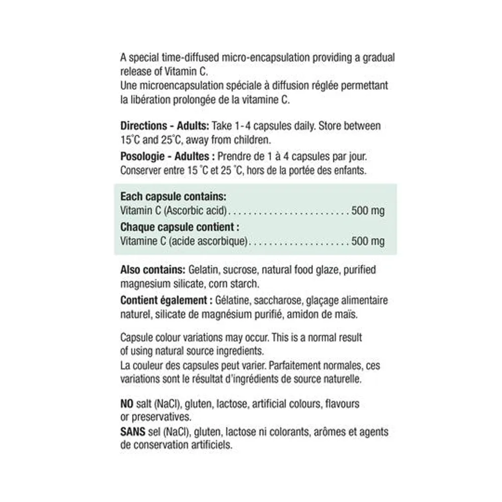 Vitamin C 500mg | Timed Release