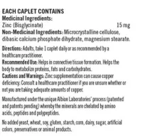 Zinc Chelazome 15mg