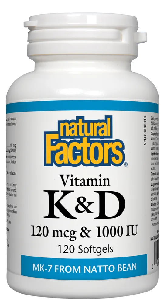 Vitamin K & D 120 mcg 1000 IU