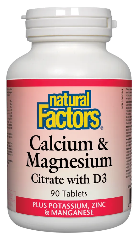 Calcium & Magnesium Citrate with D3 Plus Potassium, Zinc Manganese