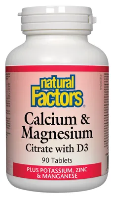 Calcium & Magnesium Citrate with D3 Plus Potassium, Zinc Manganese